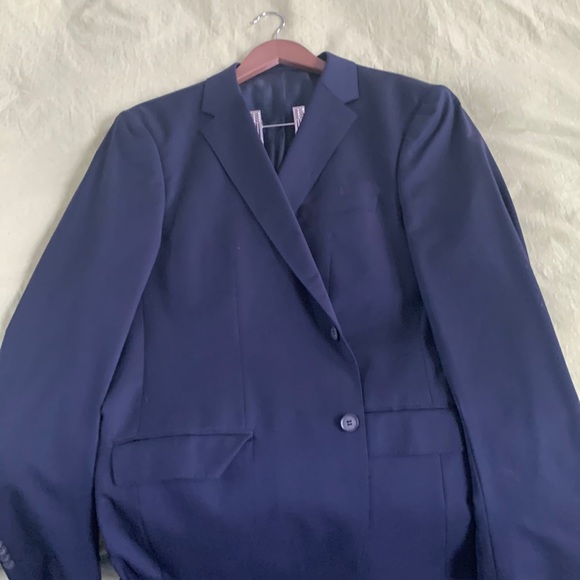 Mens 44L 2-Button Blue Sport Coat - Picture 1 of 1